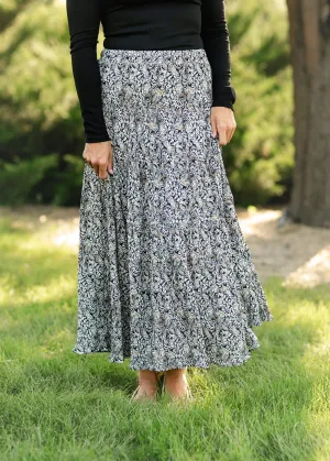 Zendaya Reva Block Tiered Maxi Skirt - FINAL SALE
